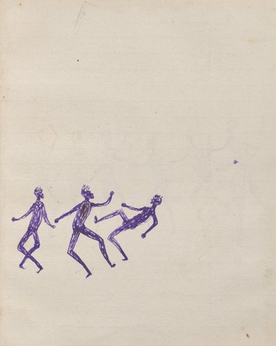 Kwatkwat people - (Aboriginals fighting) Sketchbook mainly of activities of Aboriginals and Whites by Tommy McRae